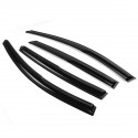 4Pcs For 18-20 Accord JDM Aero Wavy Mugen Style Plastic Exterior Visor Vent Shades Window Sun Rain Guard Deflector