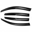 4Pcs For 18-20 Accord JDM Aero Wavy Mugen Style Plastic Exterior Visor Vent Shades Window Sun Rain Guard Deflector