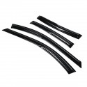 4Pcs For Acura TL JDM 2004-2008 Mugen Style 3D Wavy Plastic Exterior Visor Vent Shades Window Sun Rain Guard Deflector