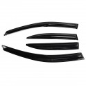 4Pcs For Acura TSX 2009-2014 Sedan CU2 Wavy Style Plastic Exterior Visor Vent Shades Window Sun Rain Guard Deflector