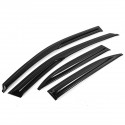 4Pcs For Acura TSX 2009-2014 Sedan CU2 Wavy Style Plastic Exterior Visor Vent Shades Window Sun Rain Guard Deflector