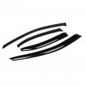 4Pcs For Acura TSX CL8 Euro-R 2004-2008 JDM 3D Wavy Plastic Exterior Visor Vent Shades Window Sun Rain Guard Deflector