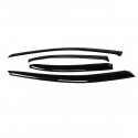 4Pcs For Acura TSX CL8 Euro-R 2004-2008 JDM 3D Wavy Plastic Exterior Visor Vent Shades Window Sun Rain Guard Deflector