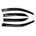 4Pcs For Corolla 2009-2013 Mugen Style Wavy UV Plastic Exterior Visor Vent Shades Window Sun Rain Guard Deflector