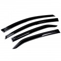 4Pcs For Corolla Acrylic 2014-2019 Mugen Style 3D Wavy Plastic Exterior Visor Vent Shades Window Sun Rain Guard Deflector