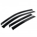 4Pcs For HONDA CRV JDM 2001-2011 3D Wavy Style Plastic Exterior Visor Vent Shades Window Sun Rain Guard Deflector