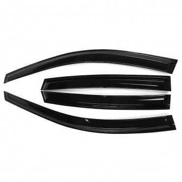 4Pcs For HONDA CRV JDM 2001-2011 3D Wavy Style Plastic Exterior Visor Vent Shades Window Sun Rain Guard Deflector