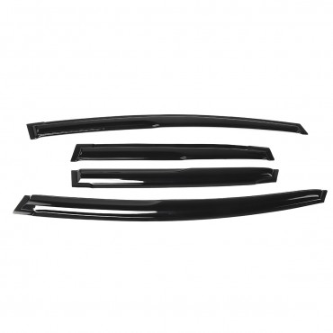 4Pcs For Honda 2nd GE8 2009-2014 Wavy Style Plastic Exterior Visor Vent Shades Window Sun Rain Guard Deflector