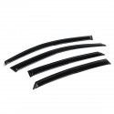 4Pcs For Honda Civic 4DR 16-20 Mugen Style Wavy UV Plastic Exterior Visor Vent Shades Window Sun Rain Guard Deflector