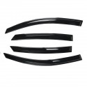 4Pcs For Honda Civic 4DR 16-20 Mugen Style Wavy UV Plastic Exterior Visor Vent Shades Window Sun Rain Guard Deflector