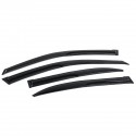 4Pcs For Honda Civic 4DR Sedan JDM Wavy Mugen Style 2001-2005 Plastic Exterior Visor Vent Shades Window Sun Rain Guard Deflector