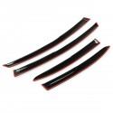 4Pcs For Honda Civic 4Dr 2006-2011 Mugen Plastic Exterior Visor Vent Shades Window Sun Rain Guard Deflector