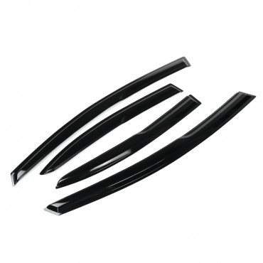 4Pcs For Honda Civic 4Dr 2006-2011 Mugen Plastic Exterior Visor Vent Shades Window Sun Rain Guard Deflector