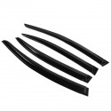 4Pcs For Honda Civic JDM Wavy Mugen 2012-2015 Style Exterior Visor Vent Shades Window Sun Rain Guard Deflector