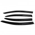 4Pcs For Honda Civic JDM Wavy Mugen 2012-2015 Style Exterior Visor Vent Shades Window Sun Rain Guard Deflector