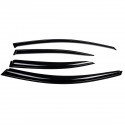 4Pcs For Lexus IS250 IS350 ISF Sedan JDM 2006-2012 Mugen Style 3D Wavy Plastic Exterior Visor Vent Shades Window Sun Rain Guard Deflector