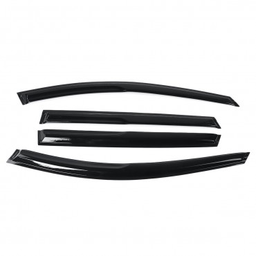 4Pcs For Nissan Rogue 2014-2019 Plastic Exterior Visor Vent Shades Window Sun Rain Guard Deflector