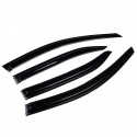 4Pcs For TOYOTA Camry 2007-2011 SE XV40 3D Wavy Plastic Exterior Visor Vent Shades Window Sun Rain Guard Deflector