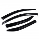 4Pcs For TOYOTA Camry 2007-2011 SE XV40 3D Wavy Plastic Exterior Visor Vent Shades Window Sun Rain Guard Deflector