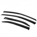 4Pcs For TOYOTA Camry Sport 2018-2020 Mugen Style 3D Wavy Black Plastic Exterior Visor Vent Shades Window Sun Rain Guard Deflector