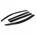 4Pcs For TOYOTA RAV4 2006-2012 JDM Wavy 3D Style Plastic Exterior Visor Vent Shades Window Sun Rain Guard Deflector