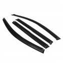 4Pcs For TOYOTA RAV4 2006-2012 JDM Wavy 3D Style Plastic Exterior Visor Vent Shades Window Sun Rain Guard Deflector