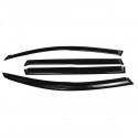 4Pcs For TOYOTA RAV4 2006-2012 JDM Wavy 3D Style Plastic Exterior Visor Vent Shades Window Sun Rain Guard Deflector