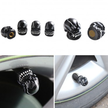 4Pcs Universal Resin Head Car Wheel Tire Valve Stem Caps Automobiles Tyre Dustproof Lid Decora
