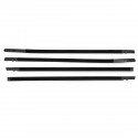 4pcs Car Weatherstrip Window Moulding Trim Door Seal Belt For Honda Civic 16-19