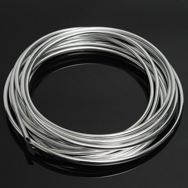 5m DIY Silver Car Door Edge Protector Anti-Collision Strip Seal Trim Molding Guards