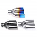 63mm 2.5inch Stainless Steel Inlet Tail Rear Pipe Tip Muffler Exhaust Silencer Cover