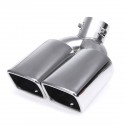 63mm Motorcycle Stainless Steel Inlet Sports Exhaust Tail Pipe Muffler Cover Cover