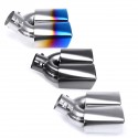 63mm Motorcycle Stainless Steel Inlet Sports Exhaust Tail Pipe Muffler Cover Cover