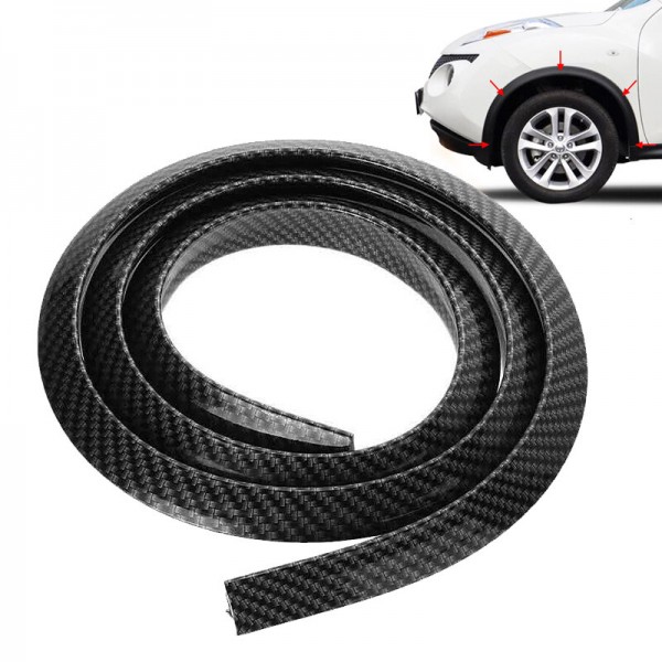 Car Fender Flare Extension Wheel Eyebrow Rubber Moulding Trim Wheel Arch Strip