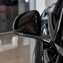 Carbon Fiber Style Car Rearview Mirror Mouldings Trim Cover