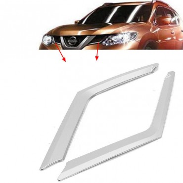 Chrome Front Grille Insert Cover Trim For Nissan Rogue X-Trail T32 2014 - 2016