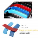 M Colors M Style Buckle Clip For BMW 3-Series 11-Bar Front Kidney Grille Grill