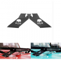 Pair 20inch-22inch LED Work Light Frame Hood Mounting Brackets For Jeep Wrangler 07-16