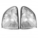 Side Parking Corner Light Cover Clear Lampshade Set for BMW E38 7 Series 1995-1998