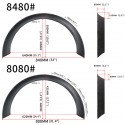 Universal Car Fender Flares 4 Piece Flexible Durable Polyurethane Body Kits Extra Wide Body Wheel Arches