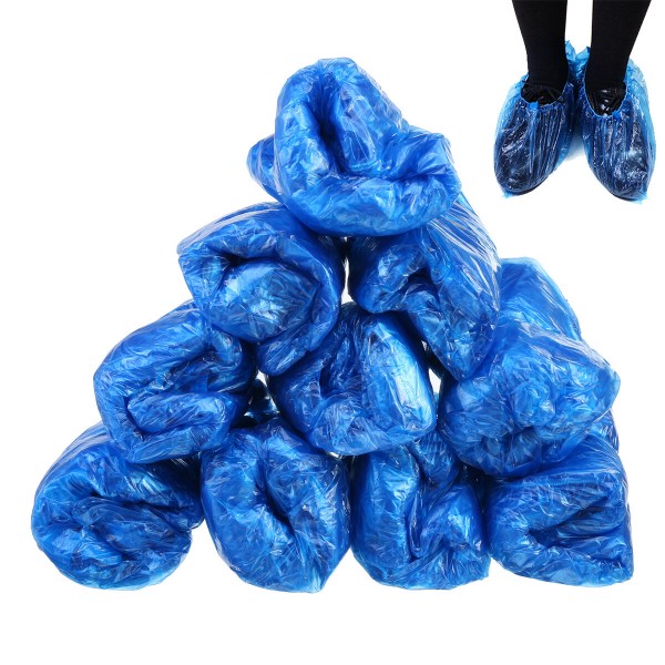 100PCS Blue Disposable Shoe Cover Wholesale Waterproof Shoe Cover