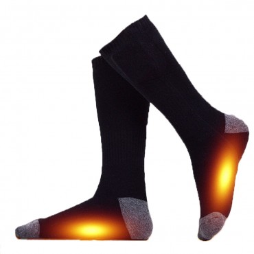 2200mAh USB Rechargeable Electric Heating Socks Men/Women Winter Warm Feet Socks