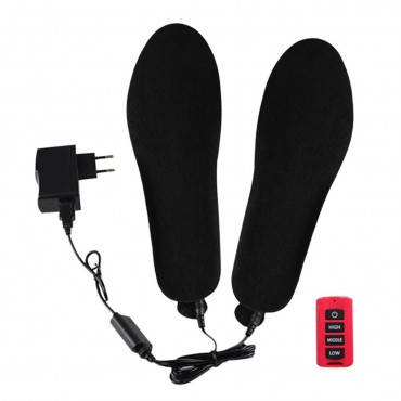 3.7V 1900mAh Electronic Rechargeable Winter Heated Insole Shoe Boot Foot Warmer Heater Pad