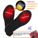 41-46 Code Portable Wireless Heated Insole Shoe Boot Foot Warmer Rechargeable 2000mAH