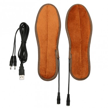 5V 8W Electric Heated Shoe Insole Warm Socks Foot Heater USB Winter Warmer 36-45
