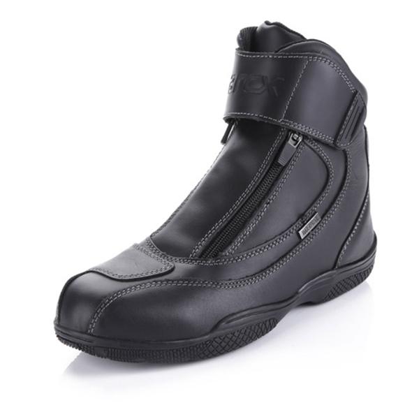 Men's Motorcycle Racing Leather Boots Riding Off Road L60024 Black