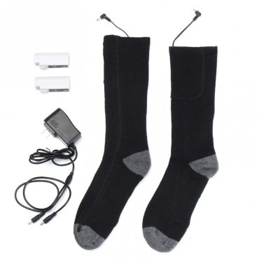 Battery Heated Socks Feet Foot Warm Electric Heater Shoe Boot Winter Hunting
