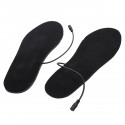 Battery Powered Electric Heated Shoe Insole Foot Heater Sock Winter Warmer Pads Black