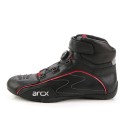 Cow Leather Motorcycle Racing Shoes Riding Boots with Tuning Knob Laces ARCX