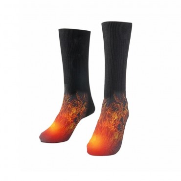 Electric Battery Chargable Heating Feet Leg Sock Winter Warmer Hot Heated Sock